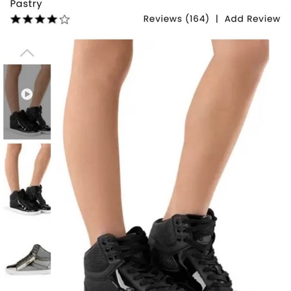 Pastry Black Athletic High-Top Shoes - Picture 1 of 5